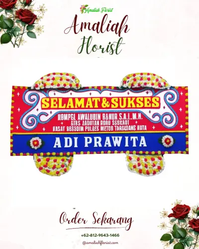 Karangan Bunga Ucapan Selamat di Toboleu